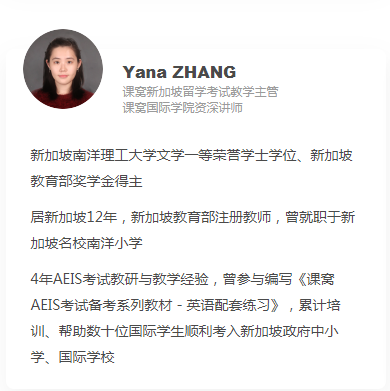 实现新加坡政府中小学梦的最后一道助力，就在AEIS暑期冲刺集训营！